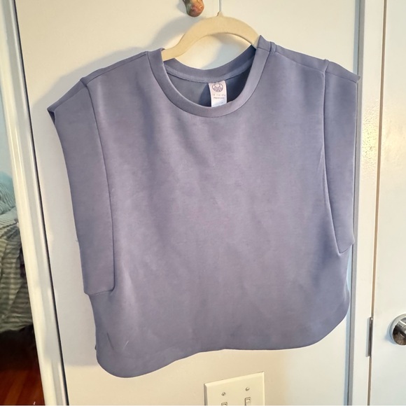 TE VERDE Blue cropped top - Picture 4 of 6